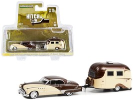 1949 Buick Roadmaster Hardtop Brown and Tan and Airstream 16&#39; Bambi Brown and T - £25.74 GBP