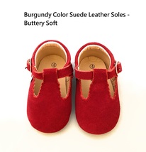 Burgundy Toddler Mary Janes Burgundy Red Baby Mary Jane shoes Toddler Gi... - £14.12 GBP+