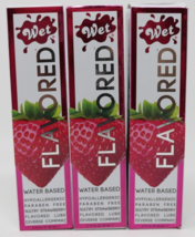 Lot Of 3 Wet Water Based Strawberry Flavored Lubricant 3.1 fl oz exp 2025 - £21.87 GBP
