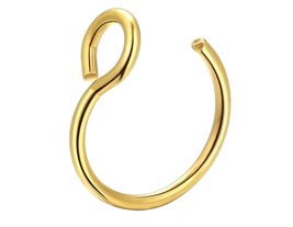 17KM 5 Colors Nose Ring Fake Piercing Hoop Magnetic Nose Cuff for Women INS Body - £10.47 GBP