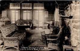 Itasca State Park Minnesota RPPC View of Lobby Douglas Lodge MN Postcard W3 - £15.94 GBP