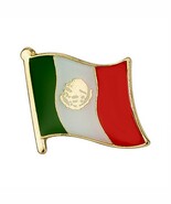 MEXICO FLAG LAPEL PIN 0.5&quot; Mexican Pinback Tie Hat Country HIGH QUALITY ... - $125.81 MXN