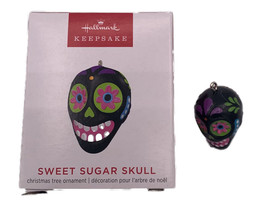Hallmark Keepsake 1&quot; Mini Halloween Ornament 2023, Sweet Sugar Skull Mini - £10.17 GBP