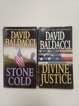 David Baldacci Camel Club Book Lot- Stone Cold &amp; Divine Justice - £3.88 GBP