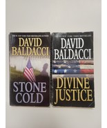 David Baldacci Camel Club Book Lot- Stone Cold &amp; Divine Justice - £3.91 GBP