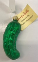 Sur La Table 4 in Pickle Glass Christmas Tree Ornament NEW - £15.57 GBP