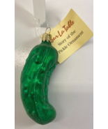 Sur La Table 4 in Pickle Glass Christmas Tree Ornament NEW - $19.79