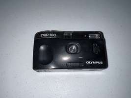 Olympus Trip 100 Point And Shoot 35mm Film Camera Auto Wind &amp; Rewind Foc... - £31.13 GBP