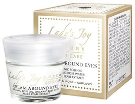 Lady&#39;s Joy Luxury 15ml Rejuvenating Eye Contour Cream with pure ORGANIC Rose Oil - £37.67 GBP