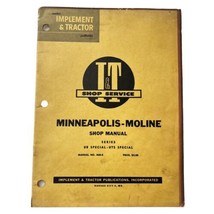 I T Shop Service Minneapolis-Moline Manual Series UB Special UTS Special No MM-8 - £18.43 GBP