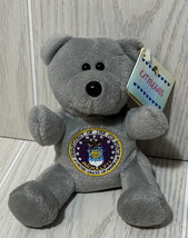 Citybears small gray Plush beanbag teddy bear Department of the Air Force patch - £7.90 GBP