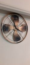 Metall Industriell Gold Schwarz Ventilator Vintage Rund Wohnzimmer Dekor... - $159.61