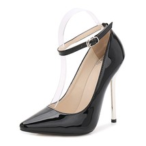 13cm Extreme High Heels Sexy Women Pumps Ankle Strap Fetish SM Cosplay Show Part - £46.05 GBP