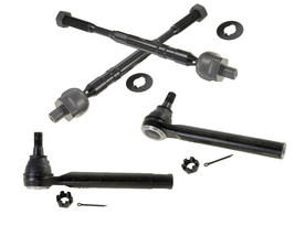 4 Pcs Steering Set Inner Outer Tie Rods Rack Ends For Nissan Murano SE SL Sport - £47.69 GBP