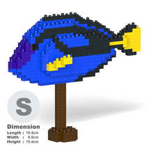 Regal Tang Fish Sculptures (JEKCA Lego Brick) DIY Kit - £44.37 GBP