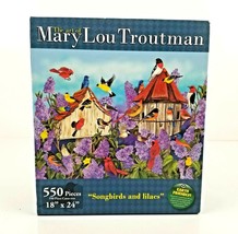 Mary Lou Troutman Songbirds and Lilacs Puzzle 550 Pieces NEW SEALED - $20.99