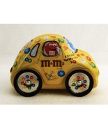M&amp;Ms Metal Storage Tin, Yellow Volkswagen Beetle w/Metal Wheels, Darlington - $20.10 CAD
