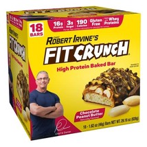 FITCRUNCH Snack Size Protein Bars, Designed by Robert Irvine, 6-Layer Ba... - $510.87 MXN