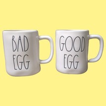 Rae Dunn Easter Coffee Mugs Good Egg/Bad Egg Set of 2 - £8.64 GBP