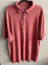 NAT NAST Pink Polo Shirt-Rayon/Poly Short Sleeve RET$95 Mens EUC 2XL - $8.79