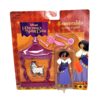 VINTAGE DISNEY MATTEL HUNCHBACK ESMERALDA &amp; DJALI TOY FIGURES NEW PACKAG... - £20.91 GBP