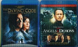 Da Vinci Code 1+2 Angels &amp; Demons: Extended Editions-Tom Hanks-NEW 4 Blu Ray - £21.04 GBP