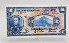 Bolivia Banknote 10 Bolivianos 1928 P-121 AU Crispy - £19.46 GBP