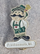 Frankenmuth Travel Oktoberfest Man Souvenir Vintage Lapel Hat Pin Michigan - £15.71 GBP