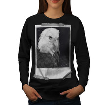 Wellcoda Bald Eagle Womens Sweatshirt, Picture Casual Pullover Jumper - £22.68 GBP+