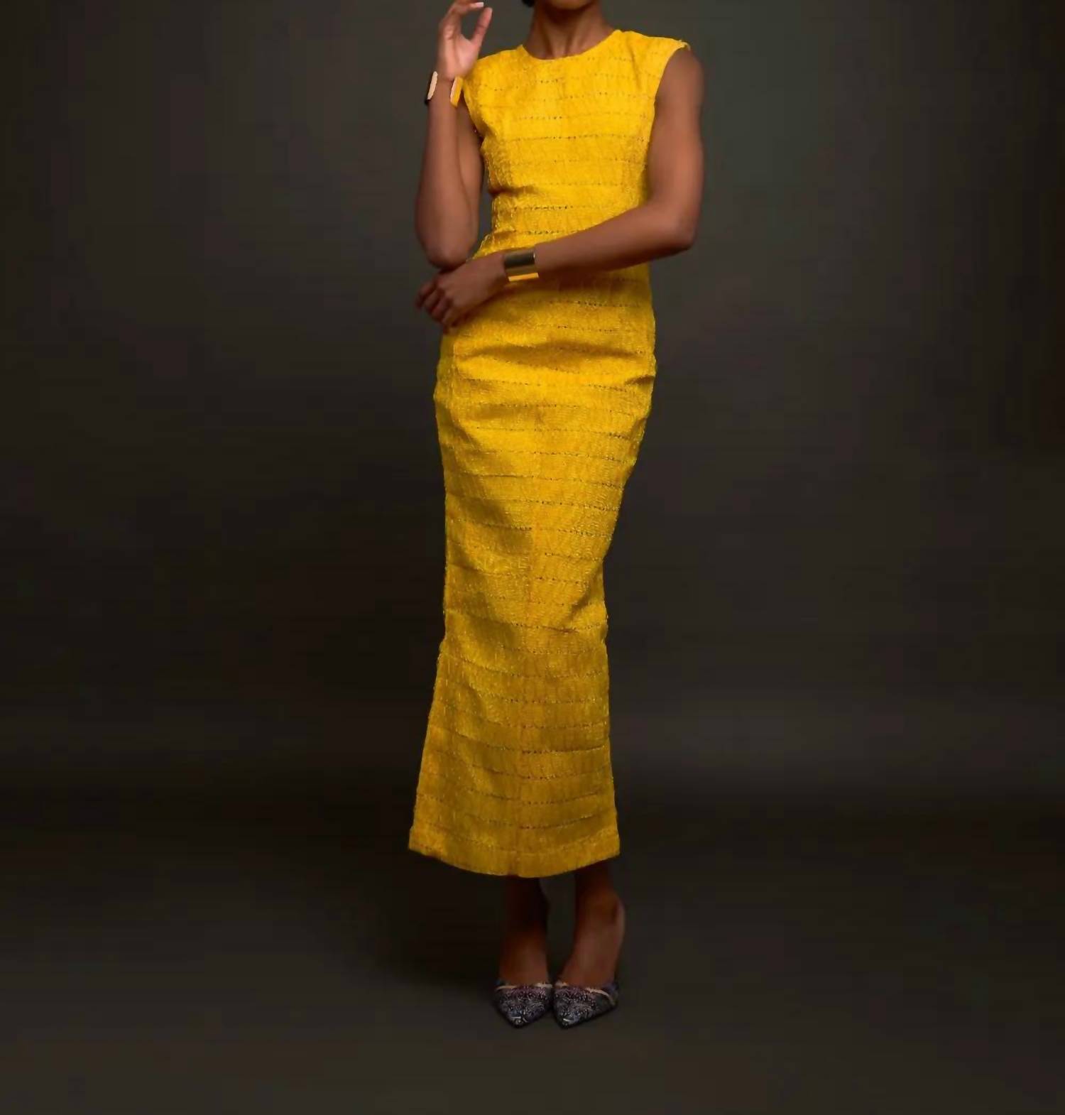 Chuks Collins Ireti Dress Yellow - $509.00