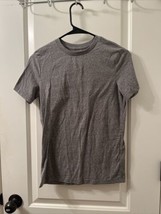 Old Navy Boys Short Sleeve T-Shirt Tee Solid Size L 10/12 Gray - $20.79