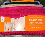 Warner&#39;s ~ Women&#39;s Brief Underwear Panties Polyester Blend 3-Pair (E) ~ S/5 - $22.02