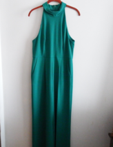 Calvin Klein Green Empire Waist Mock Neck Jumpsuit 10 - $850.32 MXN