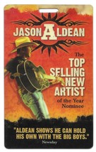 JASON ALDEAN 2008 CMT On Tour PROMO Laminate COUNTRY MUSIC - $365.87 MXN