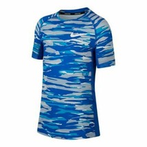 Nike Boys Pro Aop Printed Fitted Top Assorted Sizes CJ7709 480 - £12.81 GBP