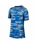 NIKE BOYS PRO AOP PRINTED FITTED TOP ASSORTED SIZES CJ7709 480 - £12.74 GBP