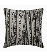 Grey &amp; Silver Velvet Beaded &amp; Sequins 16&quot;x16&quot; Pillow Cover - Underground... - $800.80 MXN+