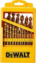 29-Piece Dewalt Titanium Nitride Coated Drill Bit Set With Pilot Point (... - £66.14 GBP