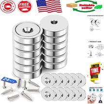 Strong 30lbs Rare Earth Magnets with Countersunk Hole for Easy Installation - $626.60 MXN
