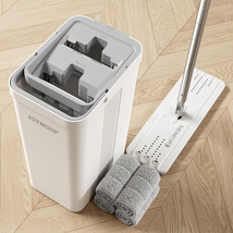 Mop and Bucket Set with Wringer, Flat Mops for Floor Cleaning, Wall Mop ... - $90.17 CAD