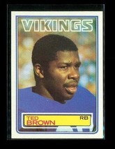 Vintage 1983 TOPPS Football Trading Card #99 TED BROWN Minnesota Vikings - £3.93 GBP