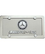 Mercedes Benz  blue logo AMG  3d  License Plate +Stainless  frame &amp; Lens - $75.46 CAD