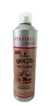 Schwarzkopf Got2b Rise &#39;N Shine Hairspray Body+Gloss 12 oz RARE  - £35.69 GBP