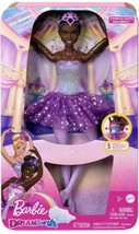 Barbie Dreamtopia Twinkle Lights Ballerina Doll African American Mattel HLC26 - £25.71 GBP