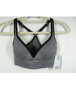 Women&#39;s Small, Jockey Medium Impact Gray Padded Moisture Wicking Sports Bra - $21.99