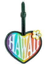 KC Hawaii Rainbow Heart Hawaii Luggage Tag 5" X 4" - $15.95
