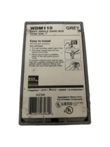 Appleton WDM110 1-Gang 2-58 Deep 3-1&quot; Hubs Grey - $409.89 MXN