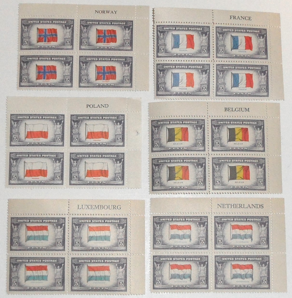 64 Mint/NH/OG 4-6 Plate Blocks w/Selvidge +Stamps on Paper 1937-44 +274 FDC/FDI  - $240.00