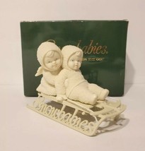 Dept 56 Snowbabies &quot;Two Little Babies On The Go!&quot; w/ Original Box NEAR MINT - £15.80 GBP