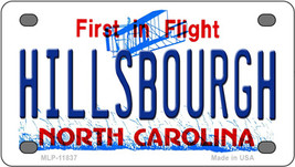 Hillsbourgh North Carolina Novelty Mini Metal License Plate Tag - $284.59 MXN